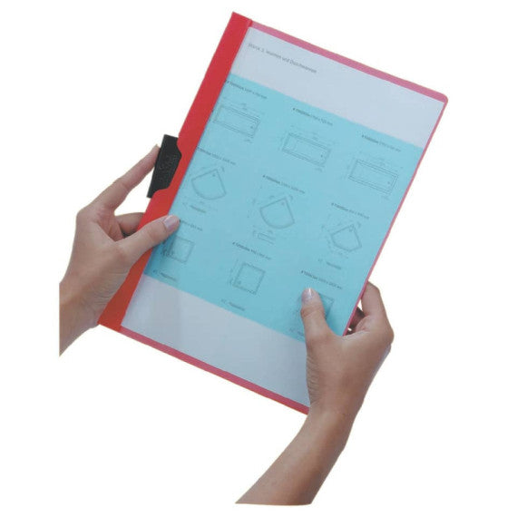 Cartellina con clip Durable DURACLIP® A4 - dorso 3 mm - capacità 30 fogli nero - 220001
