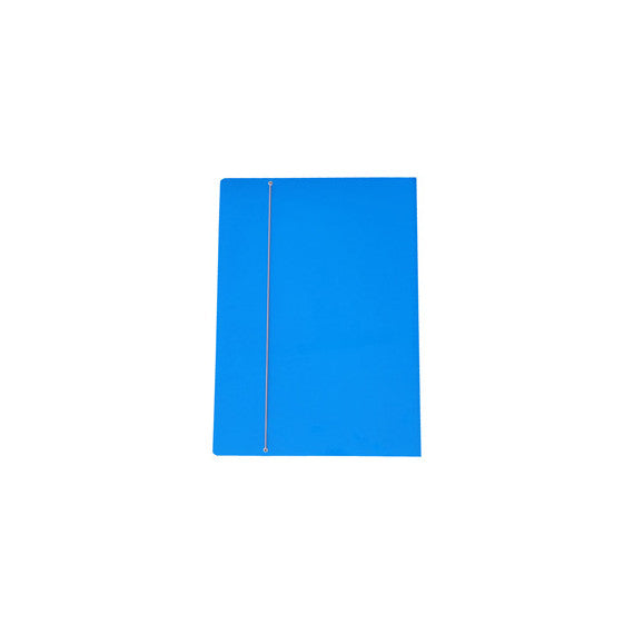 Cartellina con elastico - cartone plastificato - 35 x 50 cm - azzurro - Cartotecnica del Garda