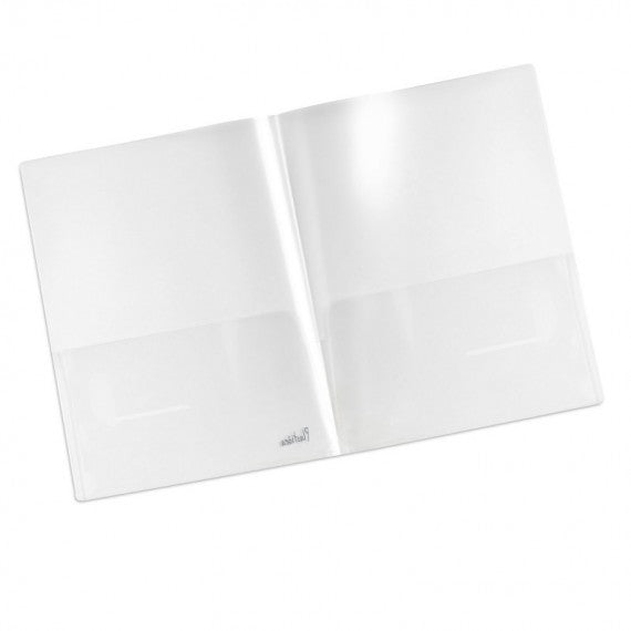 Cartellina doppia tasca Plastidea - PP - trasparente - Iternet - conf. 5 pezzi