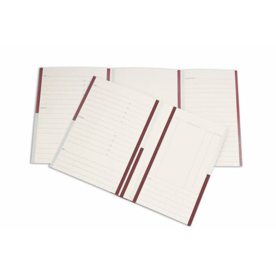 Cartelline a 2 lembi 4Pro A4 in carta schedografica 270 g/m² dorso 3 cm rosso conf. da 20 pezzi - 7015 02