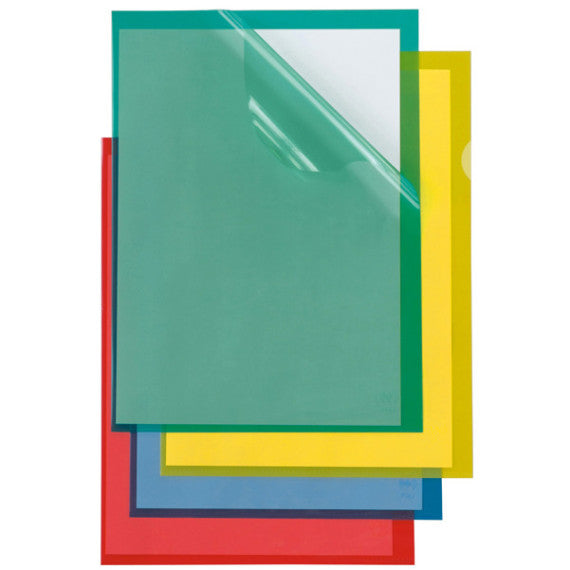 Cartelline a L Poli 150 Color - PPL - buccia - 21x29,7 cm - rosso - Sei Rota - conf. 25 pezzi
