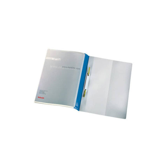 Cartelline ad aghi con clip Esselte Quotation File 23,8x31 cm pvc semirigido blu conf. da 25 pezzi - 28363