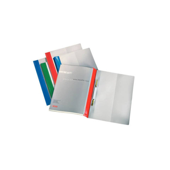 Cartelline ad aghi con clip Esselte Quotation File 23,8x31 cm pvc semirigido verde conf. da 25 - 28360