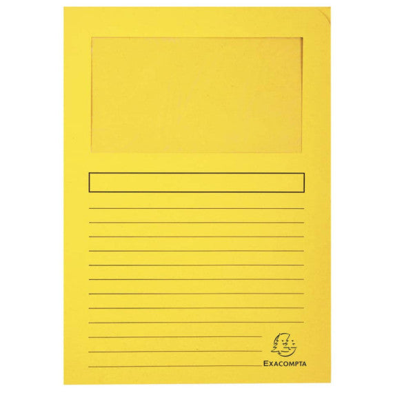Cartelline con finestra Exacompta Forever® A4 cartoncino 120 g/m² lilla conf. 100 pezzi - 50101E