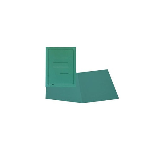 Cartelline semplici - con stampa - cartoncino Manilla 145 gr - 25x34 cm - verde - Cartotecnica del Garda - conf. 100 pez