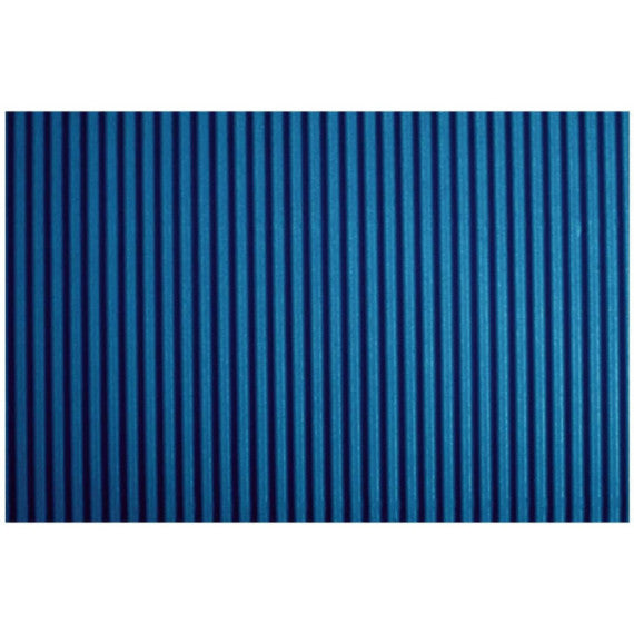 Cartoncino ondulato Deco Cannetè 50x70 cm - 230 gr blu scuro - conf. 10 pezzi - 2206/13
