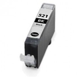 CARTUCCIA CLI-521 NERA COMPATIBILE CON CHIP PER CANON Ip3600IP4600MP540MP620MP630980 CLI521BK