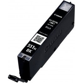 CARTUCCIA CLI-551 NERA COMPATIBILE CON CHIP PER CANON IP 7250 MG5450 MG6350 CLI-551XLBK CAPACITA 11ML