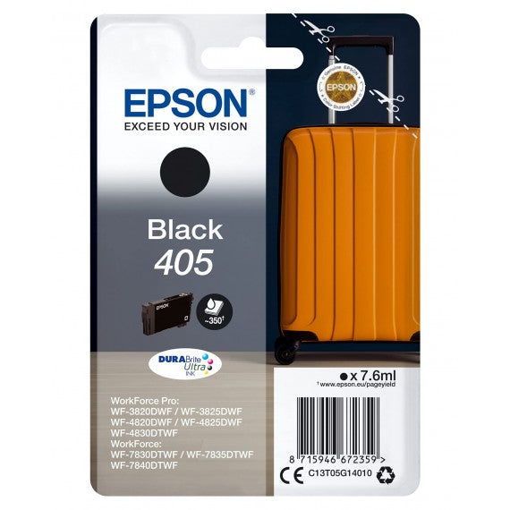 Cartuccia Epson 405 nero C13T05G14010 originale per Epson WF4820,4830,3825,3820,7835 capacità 7.6ml 350 pagine