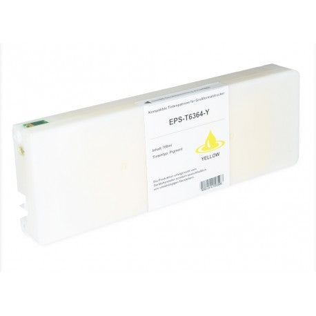 CARTUCCIA EPSON T6364 GIALLA COMPATIBILE PER EPSON 7700,7890,7900,9890 C13T636400 CAPACITA 700ML PIGMENTATO -CON CHIP-