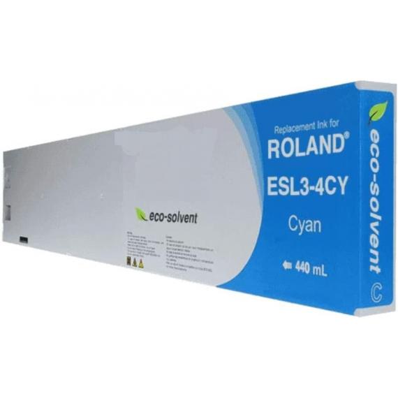 CARTUCCIA ESL3-4C CIANO COMPATIBILE INK PIGMENTATO PER ROLAND 540,640,740 SC,SJ,XC,XJ,VS,RS,VP,SP SERIES CAPACITA 440ml