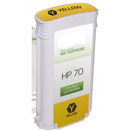 CARTUCCIA COMPATIBILE PER HP 70 C9454A GIALLA PER HP DESIGNJET Z2100 Z3100 Z3200 Z5200 Z5400 130ml Pigment