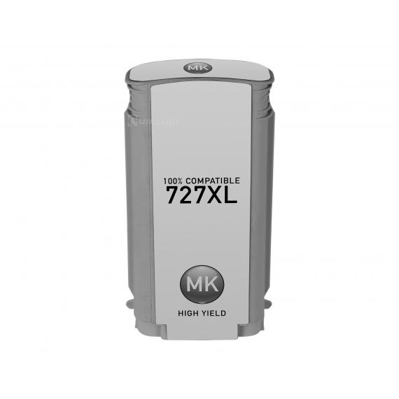 CARTUCCIA COMPATIBILE PER HP 727 MATTE BLACK B3P22A PER HP Designjet T1500,T2500,T920 727 CAPACITA 130ML