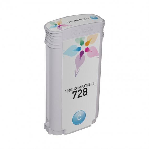 CARTUCCIA COMPATIBILE PER HP 728 CIANO F9J67A PER HP Designjet T730 ,T830 728 CAPACITA 130ML