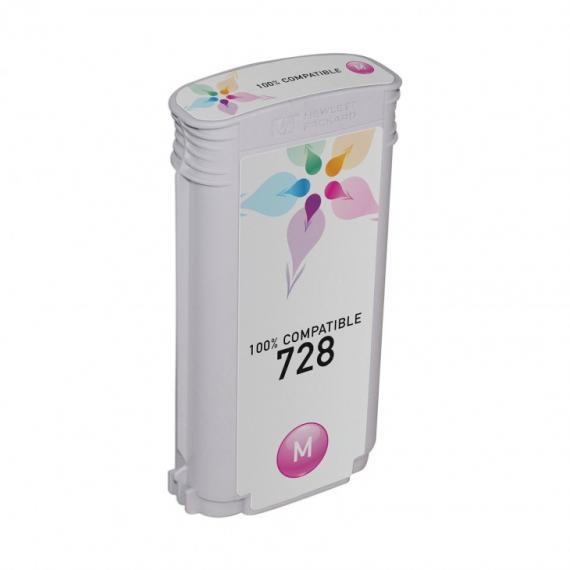CARTUCCIA COMPATIBILE PER HP 728 MAGENTA F9J66A PER HP Designjet T730 ,T830 728 CAPACITA 130ML