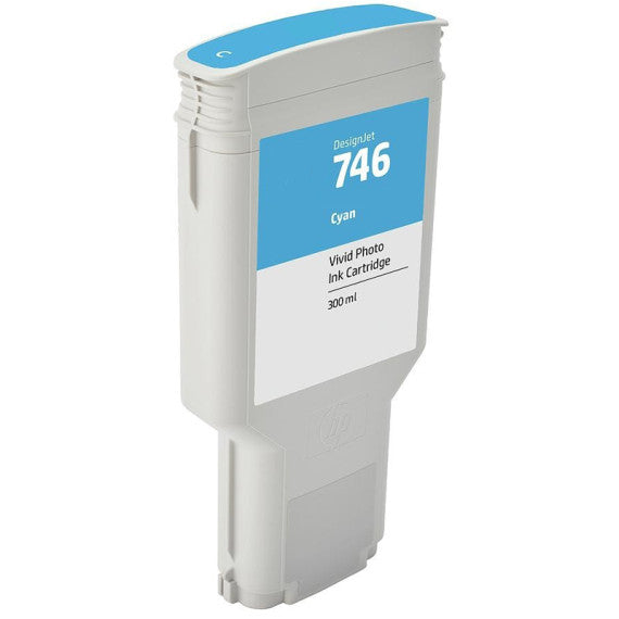 Cartuccia Hp 746C ciano P2V80A ink pigmentato per Hp Designjet Designjet Z6,Z9,24,44-Zoll Ps capacità 300ml