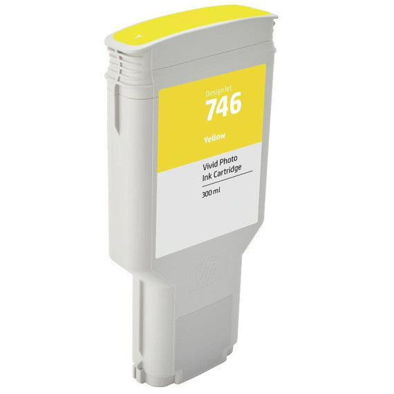 Cartuccia Hp 746Y giallo P2V79A ink pigmentato per Hp Designjet Z6,Z9,24,44-Zoll Ps capacità 300ml