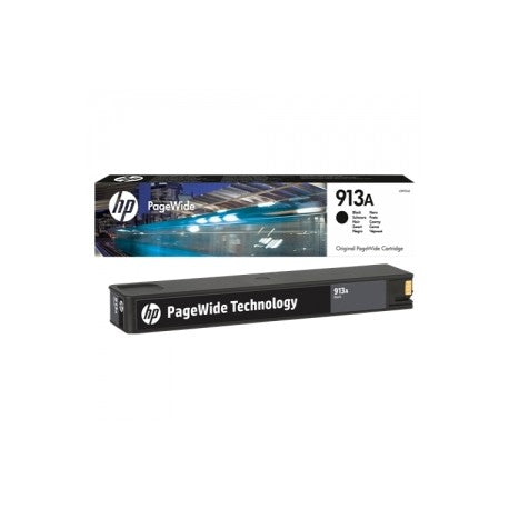CARTUCCIA HP 913 NERA ORIGINALE PER HP PAGEWIDE PRO 352DN,377DN,452DW,477DW L0R95A CAPACITA 3.500 PAGINE