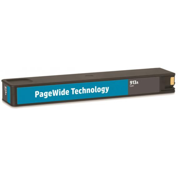 CARTUCCIA COMPATIBILE PER HP 913A CIANO PER HP PAGEWIDE PRO 352DN,377DN,452DW,477DW F6T77AE CAPACITA 3.000 PAGINE