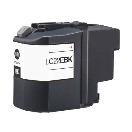 CARTUCCIA LC-22EBK NERA COMPATIBILE PER BROTHER MFC-J5920DW LC22E 50ML 2.400 PAGINE