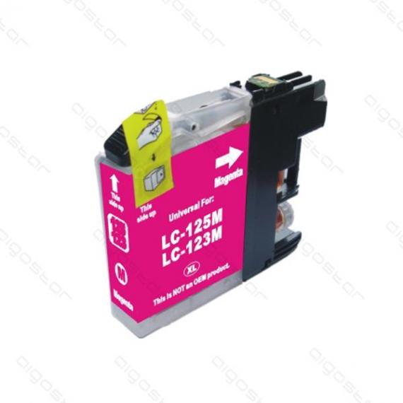 CARTUCCIA LC123 MAGENTA COMPATIBILE PER BROTHER 20MLfor DCP-J4110W,J752DW,MFC-J4410,J4510 LC-123 CAPACITA 10ML