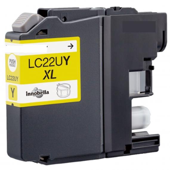 CARTUCCIA LC22U Y GIALLA COMPATIBILE PER BROTHER MFC-J985DW DCP-J785DW LC-22UXL 16ML 1.200 PAGINE