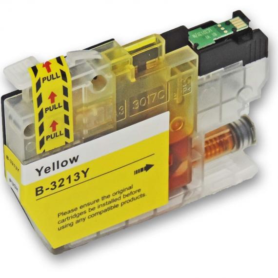CARTUCCIA LC3213Y GIALLO COMPATIBILE PER BROTHER DCP J772DW, J774DW, MFC J890DN, J890DW, J890DWN, J895DW LC-3213 10ml
