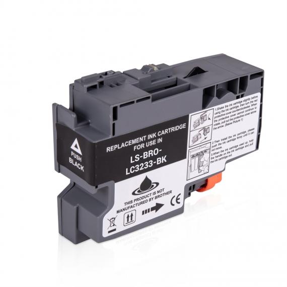CARTUCCIA LC3233BK NERA COMPATIBILE CON BROTHER JDCP-J1100DW,MFC-J1300DW LC-3233 65ml 3.000 PAGINE