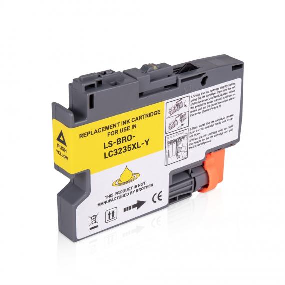 CARTUCCIA LC3235XLY GIALLA COMPATIBILE CON BROTHER JDCP-J1100DW,MFC-J1300DW LC-3235XL 50ml 5.000 PAGINE
