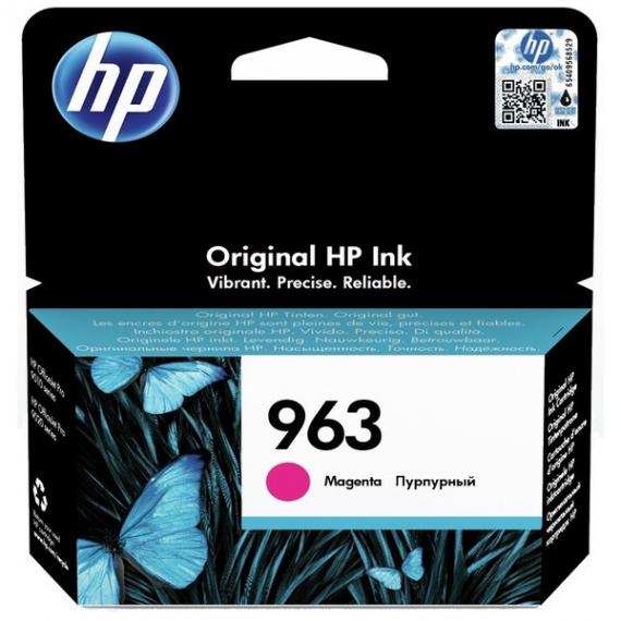 CARTUCCIA ORIGINALE HP 963 MAGENTA 3JA24AE PER HP OFFICEJET PRO 9010,9012,9014,9015,9016,9019 CAPACITA 700 PAGINE