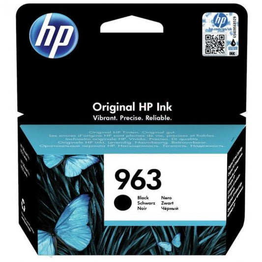 CARTUCCIA ORIGINALE HP 963 NERA 3JA26AE PER HP OFFICEJET PRO 9010,9012,9014,9015,9016,9019 CAPACITA 1000 PAGINE
