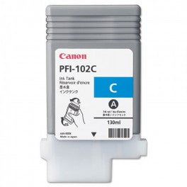 CARTUCCIA PFI-102C CIANO COMPATIBILE PER CANON IPF500 IPF600 IPF700 LP17 LP24 PFI-102C 130ML