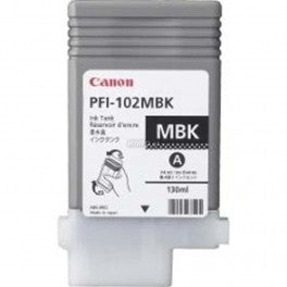CARTUCCIA PFI-102MB MATTE BLACK COMPATIBILE PER CANON IPF500 IPF600 IPF700 LP17 LP24 PFI-102MB 130ML