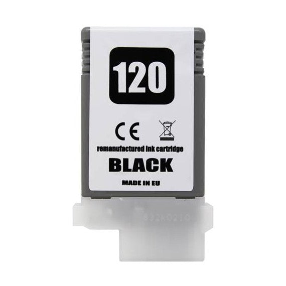 CARTUCCIA PFI-120BK NERO 2885C001 PIGMENTATO COMPATIBILE PER CANON imagePROGRAF TM-200,TM-205,TM-300,TM-305 PFI120 130ml