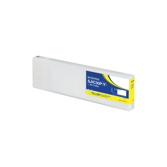 CARTUCCIA SJIC30PY GIALLO C33S020642 INK PIGMENTATO COMPATIBILE PER EPSON COLORWORKS TM-C 7500G SJIC30 CAPACITA 295ml