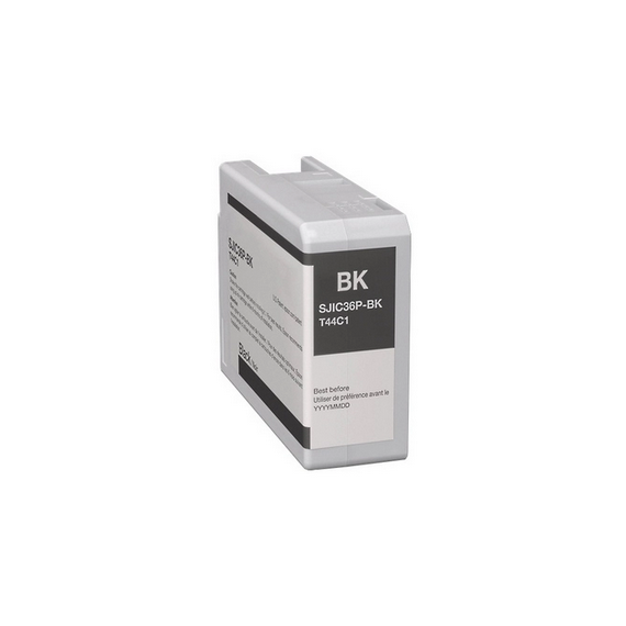 Cartuccia SJIC36BK nera C13T44C140 ink pigment compatibile per Epson ColorWorks C6000,C6500 SJIC36PK capacità 80ml
