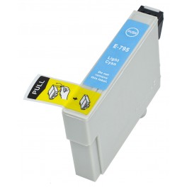 CARTUCCIA T0795 LIGHT CIANO COMPATIBILE PER EPSON P50 1400 PX650 700 710 800 810 CAPACITA 12ML
