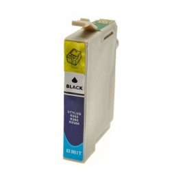 CARTUCCIA T0801 NERA COMPATIBILE PER EPSON R265,R285,R360,RX560,RX585,RX685,P50 CAPACITA 12ML