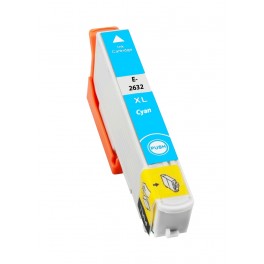 CARTUCCIA T2632 CIANO COMPATIBILE CON CHIP PER Epson EXPRESSION PREMIUM XP600 XP605 XP700 XP800 26XL ALTA CAPACITA'