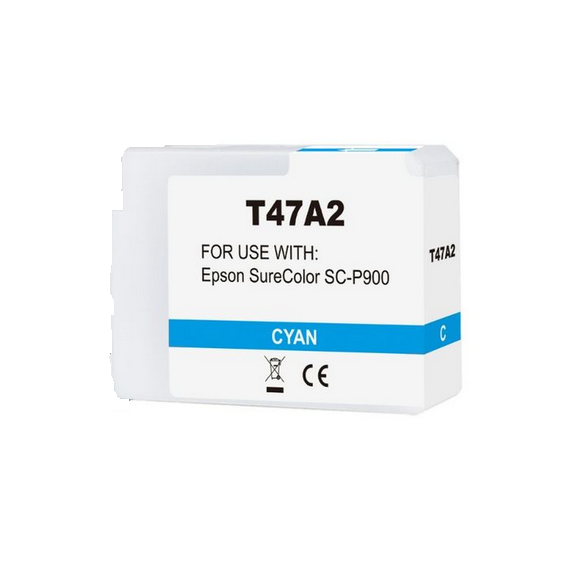 Cartuccia T47A2 ciano C13T47A200 ink pigmentato compatibile per Epson SureColor SC-P900 capacità 50ml