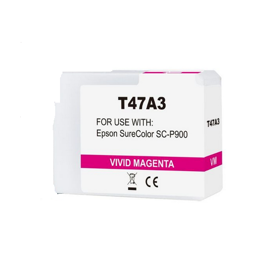 Cartuccia T47A3 magenta C13T47A300 ink pigmentato compatibile per Epson SureColor SC-P900 capacità 50ml