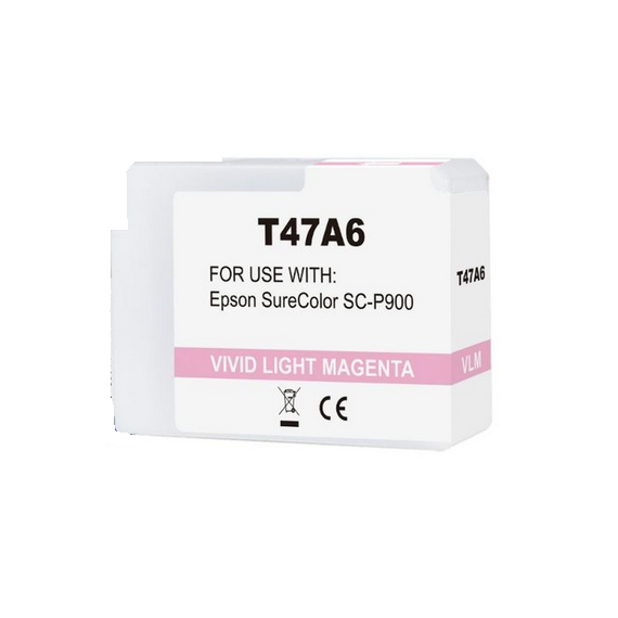 Cartuccia T47A6 light magenta C13T47A600 ink pigmentato compatibile per Epson SureColor SC-P900 capacità 50ml