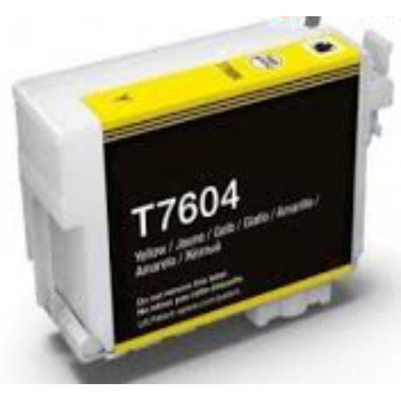 CARTUCCIA T7604 GIALLA COMPATIBILE ORCA INK PIGMENTATO PER EPSON SureColor SC-P600 C13T76044010 32ml