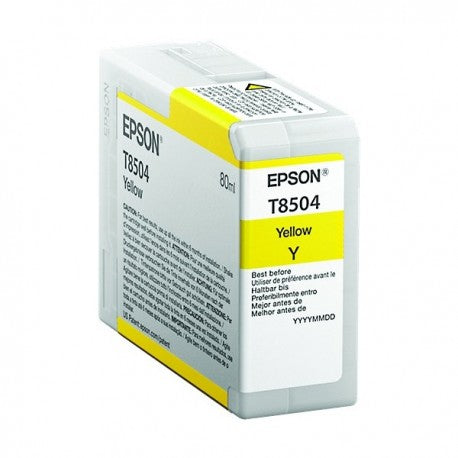 CARTUCCIA T8504Y GIALLA COMPATIBILE PER EPSON SC-P800DES,P800SE,P800SP CAPACITA 80ML INK PIGMENTATO -CON CHIP-