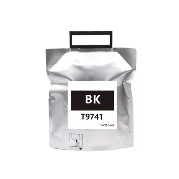 Cartuccia T9741 nero pigmentato C13T974100 compatibile per Epson WorkForce WF-C860,C869 capacità 1520,5ml 86.000 pagine