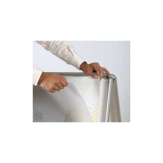 Cavalletto bifacciale per poster Bi-Office con cornice a scatto 64x89 cm DKT40303032
