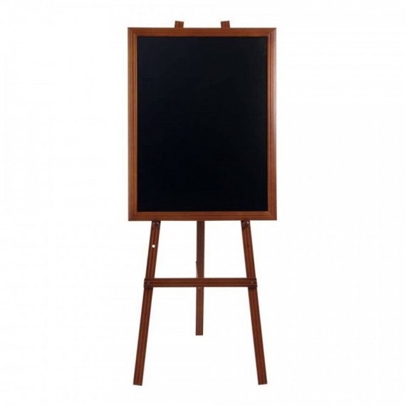 Cavalletto per lavagna Securit® in legno 165x60x63 cm mogano EZL-M-165