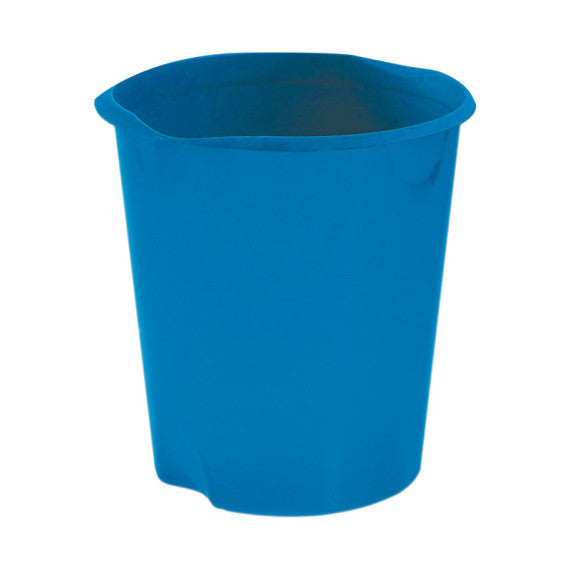 Cestino gettacarte E020 Modula - altezza 32,5 cm - diametro 31 cm - 16,5 L - azzurro - Fellowes
