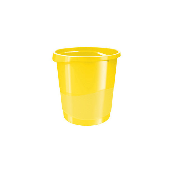 Cestino gettacarte Europost VIVIDA - 25,8 x 28,5 cm - altezza 32,2 cm - 14 L - giallo - Esselte