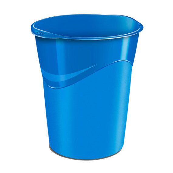 Cestino Gloss - altezza 33,4 cm - diametro 30,5 cm - 14 L - blu oceano - CEP